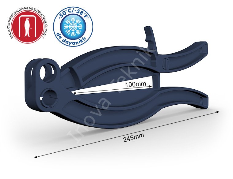 Komple Algılanabilir Çuval Klipsi (Kapama Uzunluğu 10 cm)