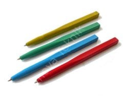 P0519 Algılanabilir Askısız Tek Parça Tükenmez Kalem - Yuvarlanmaz dayanıklı tasarım (P0519)