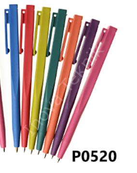 P0520 Algılanabilir Askılı Tek Parça Tükenmez Kalem - Yuvarlanmaz dayanıklı tasarım