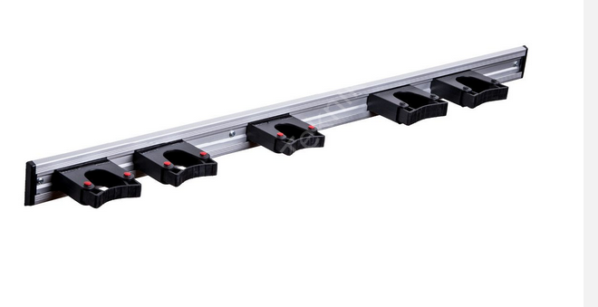 TP9-0302-1 P02-3 Medium + 2 XL Boy Tutuculu, 90 cm Raylı Duvara Monte Edilen Çok Amaçlı Tutucu