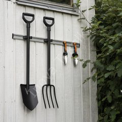 TP9-0302-1 P02-3 Medium + 2 XL Boy Tutuculu, 90 cm Raylı Duvara Monte Edilen Çok Amaçlı Tutucu