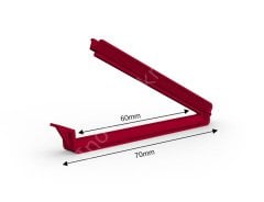 Plastik Klips Çubuk (Kapama Uzunluğu 12cm) - PP120 Kırmızı