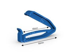 Plastik Klips Çubuk (Kapama Uzunluğu 4 cm) - PP40 Mavi