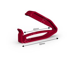 Plastik Klips Çubuk (Kapama Uzunluğu 4 cm) - PP40 Kırmızı