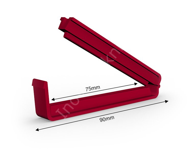 Plastik Klips Çubuk (Kapama Uzunluğu 7,5 cm) - PP75 Kırmızı