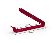 Plastik Klips Çubuk (Kapama Uzunluğu 6 cm)  - PP60 Kırmızı