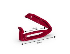 Plastik Klips Çubuk (Kapama Uzunluğu 3 cm) - PP30 Kırmızı