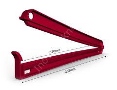 PA320 - Plastik Klips Çubuk (Kapama Uzunluğu 32cm) Kırmızı
