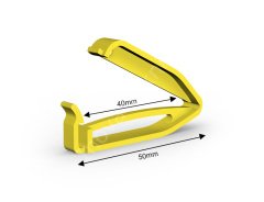 Plastik Klips Çubuk (Kapama Uzunluğu 4 cm) - PP40 Sarı