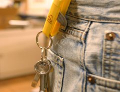 Anahtarlıklı Plastik Klips (Kapama Uzunluğu 7 cm) - PAH70-1