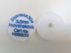 Metal Dedektörü Yuvarlak Test Çubuğu (SS)