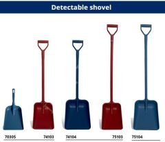 P70305  Algılanabilir Uzun Saplı Büyük El Küreği Kırmızı