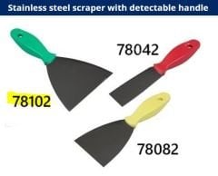 P78102 (2359) Algılanabilir Spatula Tipi Metal Kazıyıcı - 12cm