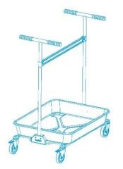 TP4000 ToolflexOne Düzenleme ve Temizlik Malzemeleri Taşıma Arabası