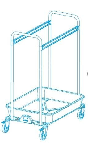 TP4500 ToolflexOne Düzenleme ve Temizlik Malzemeleri Taşıma Arabası